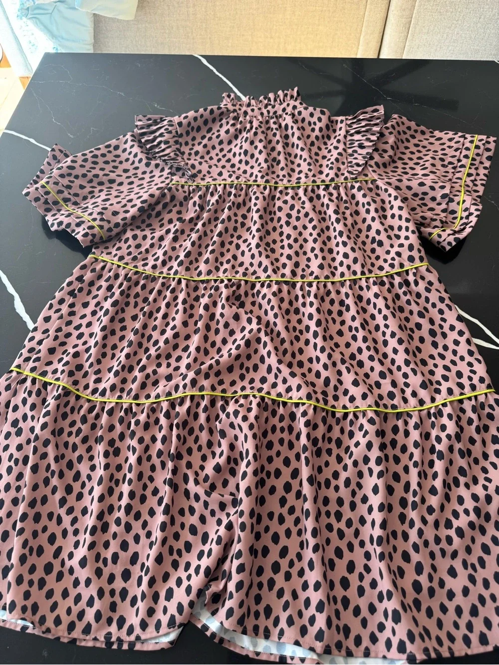 Crosby Dress with Black Spot Print - Picture 5 of 7